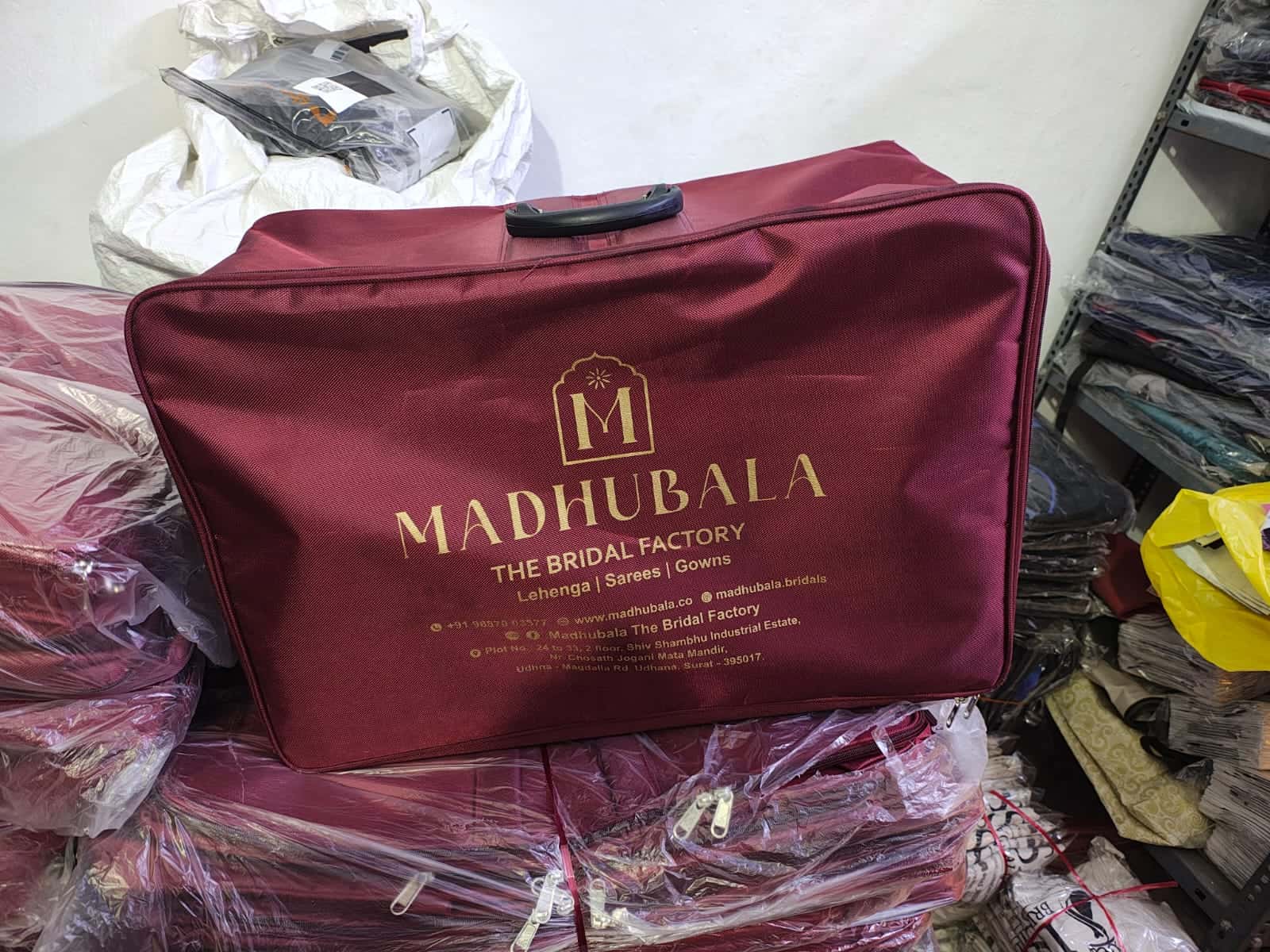 Branded duffel, client logo made by ABM Bags